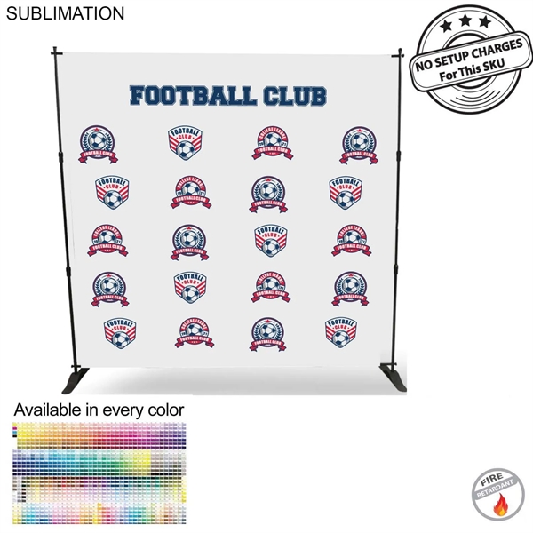 Sports Teams 8' Backdrop, Media Wall, with Full Color Graphics, Photos,... from ASI 53509 FIEL-Fairdeal Import & Export / FIEL