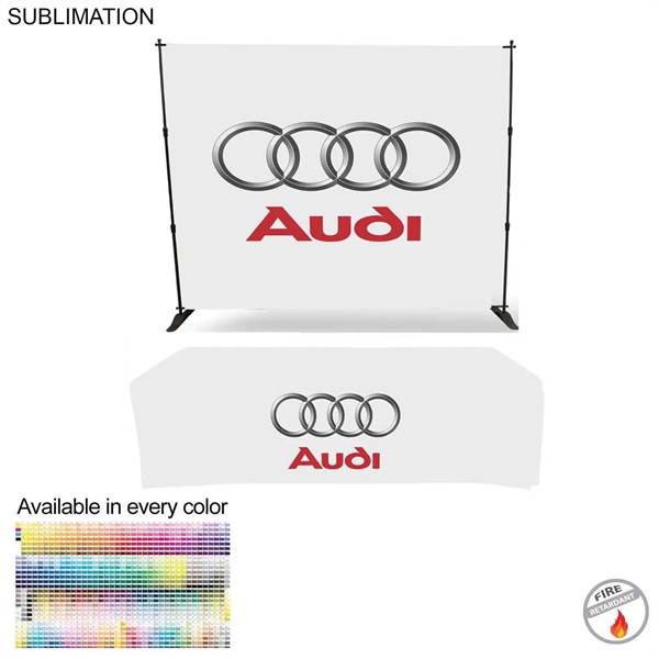 Tradeshow Booth Package Deluxe, 10' Expanding Display and 8' Sublimated PREMIUM... from ASI 53509 FIEL-Fairdeal Import & Export / FIEL