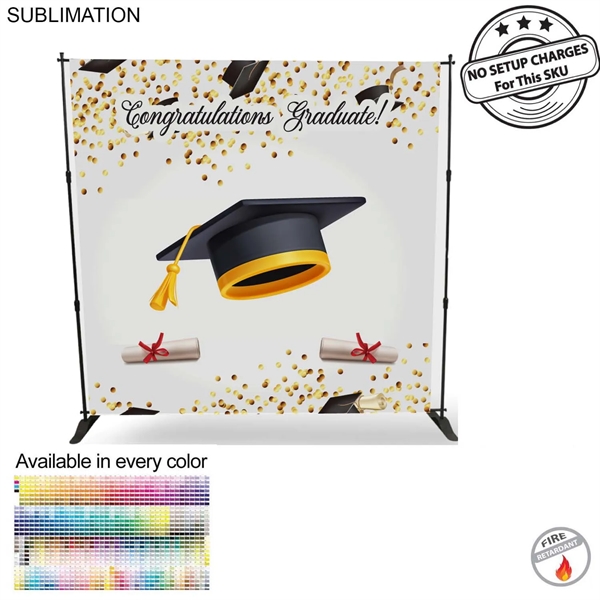 Graduation Ceremony 8' Backdrop, Media Wall, with Full Color Graphics, Photos,... from ASI 53509 FIEL-Fairdeal Import & Export / FIEL