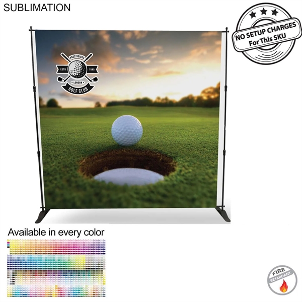 Golf Tournament 8' Backdrop, Media Wall, with Full Color Graphics, Photos,... from ASI 53509 FIEL-Fairdeal Import & Export / FIEL