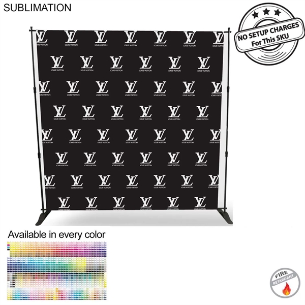 Step and Repeat 8' Backdrop, Media Wall, with Full Color Graphics,... from ASI 53509 FIEL-Fairdeal Import & Export / FIEL