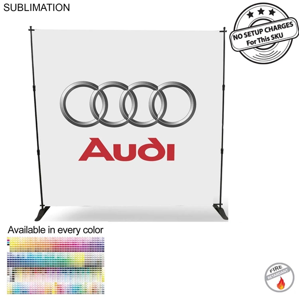 Product Branding 8' Backdrop, Media Wall, with Full Color Graphics, Photos,... from ASI 53509 FIEL-Fairdeal Import & Export / FIEL