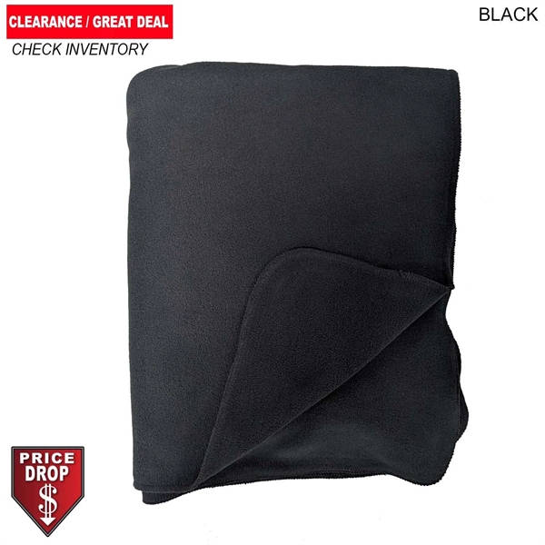 Black Blanket, Size 50"x60", Ultra Soft and Smooth Microfleece Fabric, Blank... from ASI 53509 FIEL-Fairdeal Import & Export / FIEL