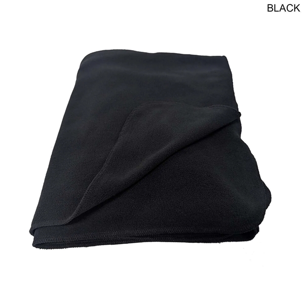 Black Blanket, Size 50"x60", Ultra Soft and Smooth Microfleece Fabric, Blank... from ASI 53509 FIEL-Fairdeal Import & Export / FIEL