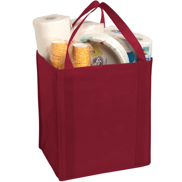 Grocery tote bag with support insert. 80 GSM non-woven material.... from ASI 52840 Evans Manufacturing