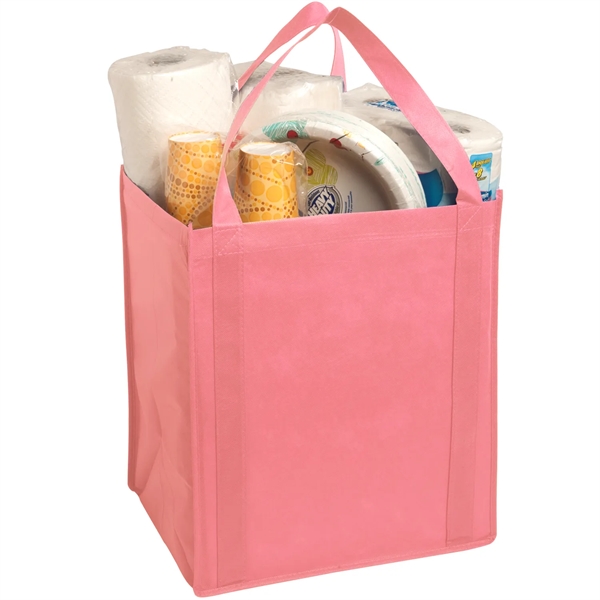 Grocery tote bag with support insert. 80 GSM non-woven material.... from ASI 52840 Evans Manufacturing