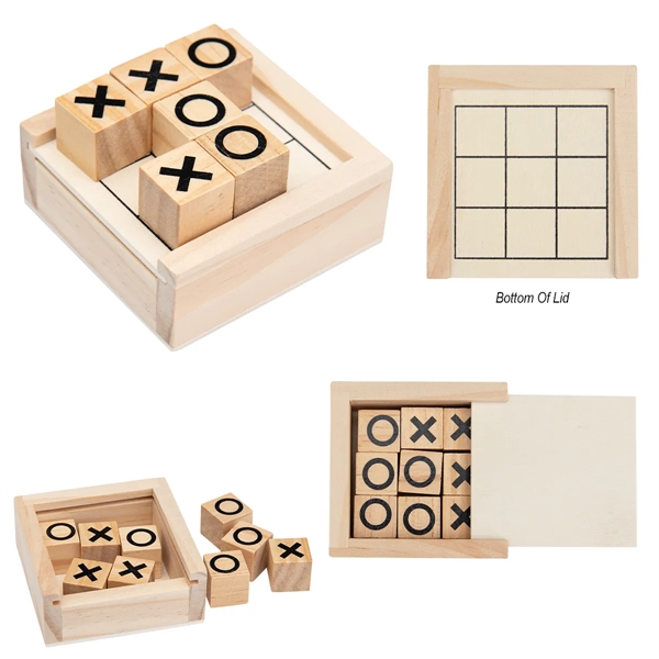 Miniature tic-tac-toe game, made of pinewood.... from ASI 61125 Hit Promotional Products / Hit®