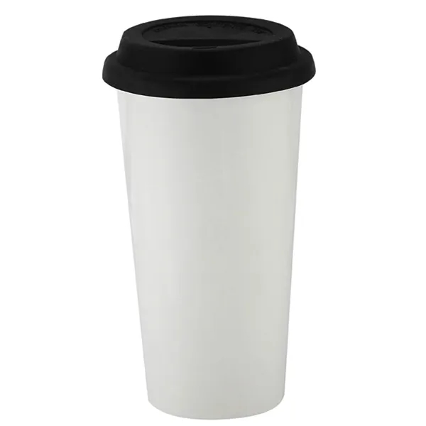16 oz. double wall ceramic tumbler with silicone sipping lid.... from ASI 57800 Gordon Sinclair / Gordon Sinclair®