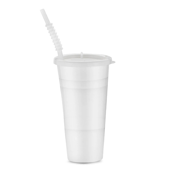 22 ounce single wall clear plastic reusable party cup with lid... from ASI 57800 Gordon Sinclair / Gordon Sinclair®