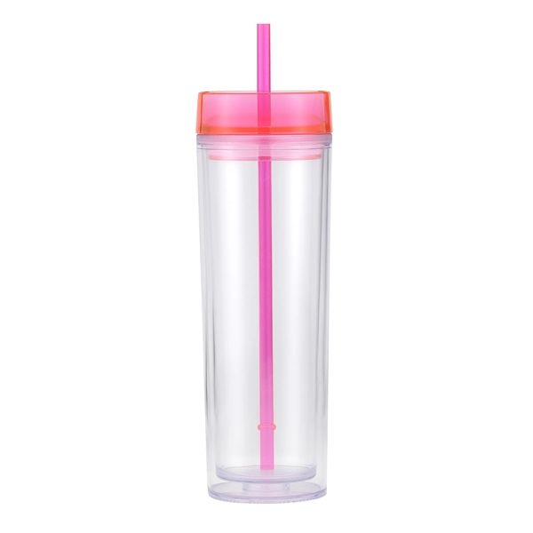 14 ounce double wall insulated tumbler with lid, straw and colored... from ASI 57800 Gordon Sinclair / Gordon Sinclair®