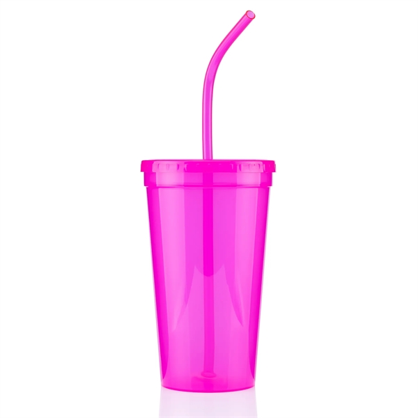 24 ounce single wall polypropylene plastic tumbler with lid and bent... from ASI 57800 Gordon Sinclair / Gordon Sinclair®