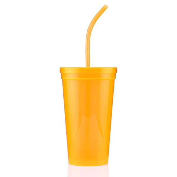 24 ounce single wall polypropylene plastic tumbler with lid and bent... from ASI 57800 Gordon Sinclair / Gordon Sinclair®