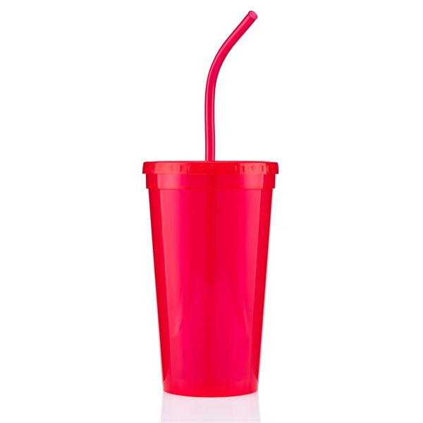 24 ounce single wall polypropylene plastic tumbler with lid and bent... from ASI 57800 Gordon Sinclair / Gordon Sinclair®
