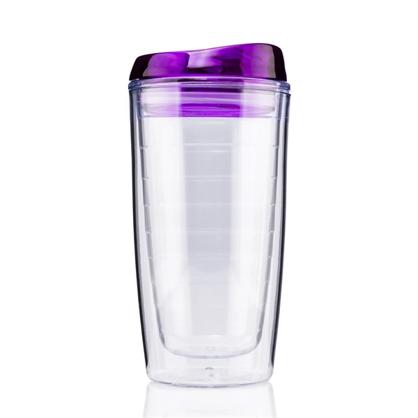 14 ounce double wall acrylic tumbler with pop-on lid and iridescent... from ASI 57800 Gordon Sinclair / Gordon Sinclair®