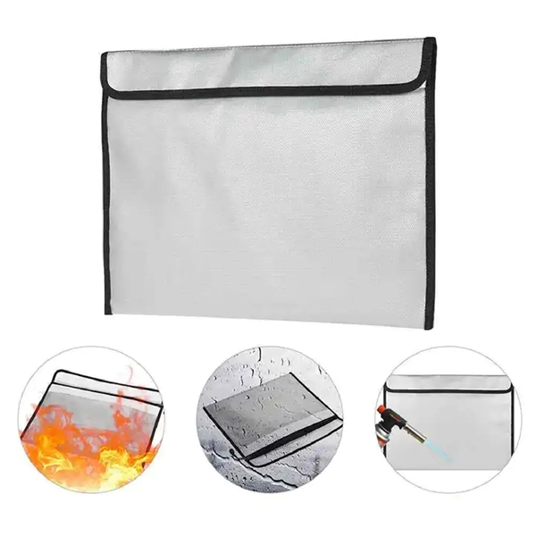 Waterproof and fireproof zipper document bag plus 1c1p color silkscreen imprint... from ASI 37218 Athena Promo (tm)