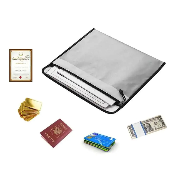 Waterproof and fireproof zipper document bag plus 1c1p color silkscreen imprint... from ASI 37218 Athena Promo (tm)