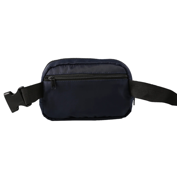 Over-the-shoulder sling bag with two zipper pockets and a detachable/adjustable strap.... from ASI 52840 Evans Manufacturing