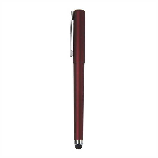 5 3/4" x 1/2" capped gel stylus pen with capacitive stylus... from ASI 52840 Evans Manufacturing