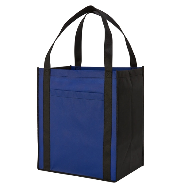 15" x 13" x 10" large non-woven grocery tote with pocket,... from ASI 52840 Evans Manufacturing