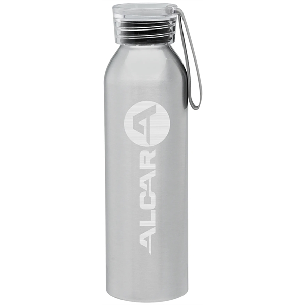 The 22 Oz. Shimmer Collection Water Bottle features a matching screw... from ASI 71920 Moderne Glass Company Inc / Glass America®