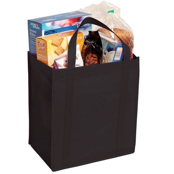 12" x 13" x 8" non-woven tote with gusseted bottom, handles... from ASI 52840 Evans Manufacturing
