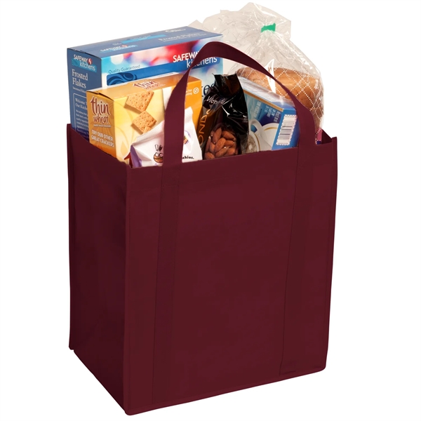 12" x 13" x 8" non-woven tote with gusseted bottom, handles... from ASI 52840 Evans Manufacturing