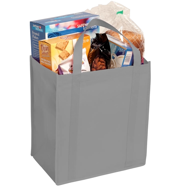 12" x 13" x 8" non-woven tote with gusseted bottom, handles... from ASI 52840 Evans Manufacturing