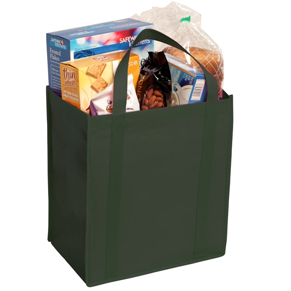 12" x 13" x 8" non-woven tote with gusseted bottom, handles... from ASI 52840 Evans Manufacturing