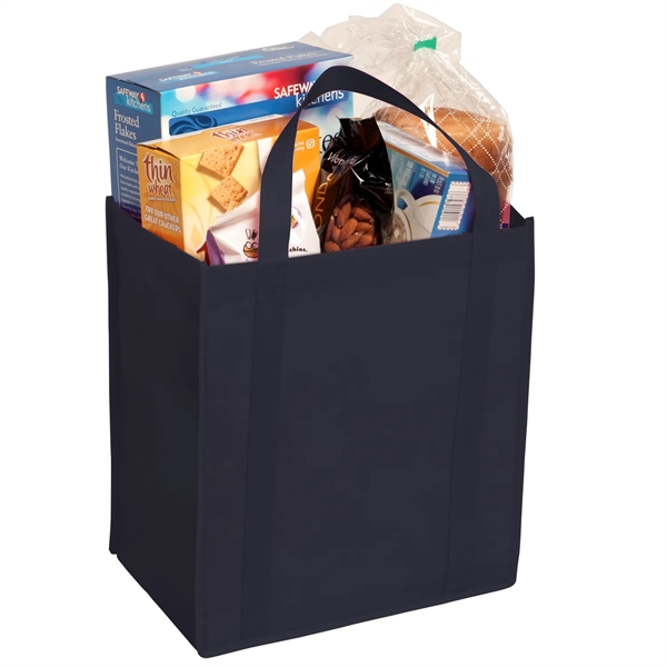 12" x 13" x 8" non-woven tote with gusseted bottom, handles... from ASI 52840 Evans Manufacturing