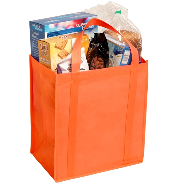 12" x 13" x 8" non-woven tote with gusseted bottom, handles... from ASI 52840 Evans Manufacturing