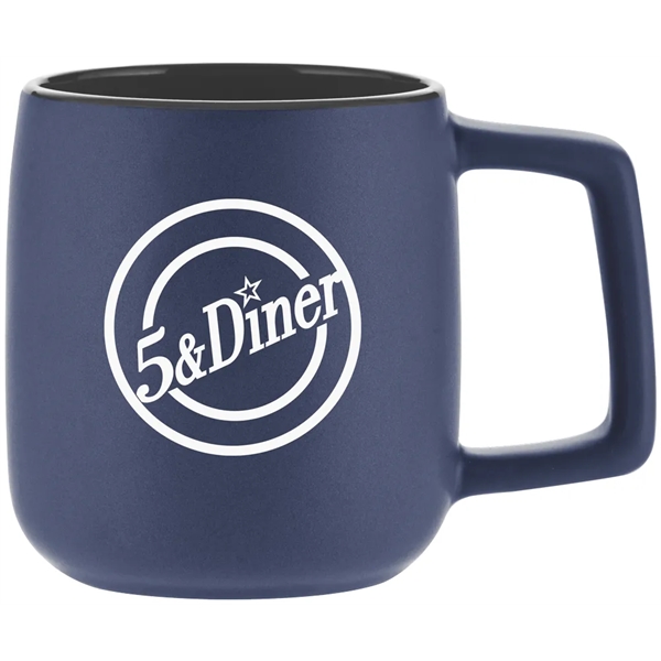 This 14 ounce mug offers a dual finish with matte exterior... from ASI 71920 Moderne Glass Company Inc / Glass America®