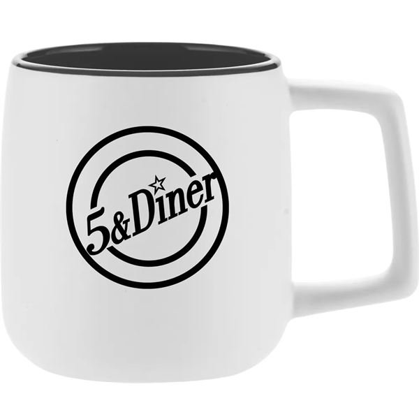 This 14 ounce mug offers a dual finish with matte exterior... from ASI 71920 Moderne Glass Company Inc / Glass America®