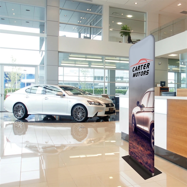 SlimFit Steel Base Kit including hardware with 35" x 90" banner... from ASI 80228 Quinn