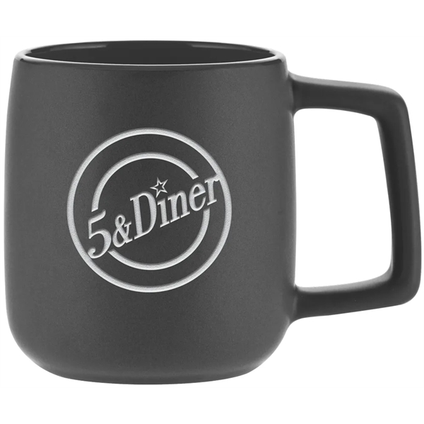 This 14 ounce mug offers a dual finish with matte exterior... from ASI 71920 Moderne Glass Company Inc / Glass America®