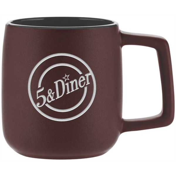 This 14 ounce mug offers a dual finish with matte exterior... from ASI 71920 Moderne Glass Company Inc / Glass America®