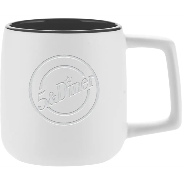 This 14 ounce mug offers a dual finish with matte exterior... from ASI 71920 Moderne Glass Company Inc / Glass America®