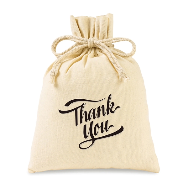 12" six-ounce natural color cotton drawstring gift bag.... from ASI 56070 Gemline / Gemline®