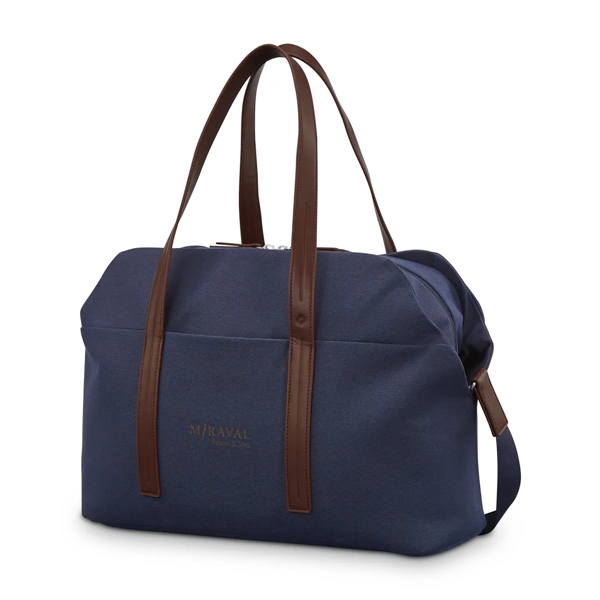 Samsonite Virtuosa Weekender rPET and cotton handled tote bag that supports... from ASI 56070 Gemline / Gemline®