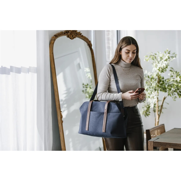 Samsonite Virtuosa Weekender rPET and cotton handled tote bag that supports... from ASI 56070 Gemline / Gemline®