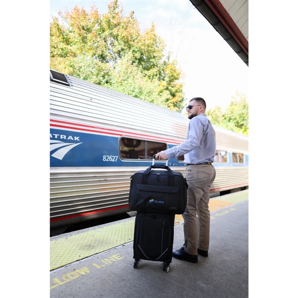 American Tourister® Embark Weekender rPET duffel bag that supports 15" laptop... from ASI 56070 Gemline / Gemline®
