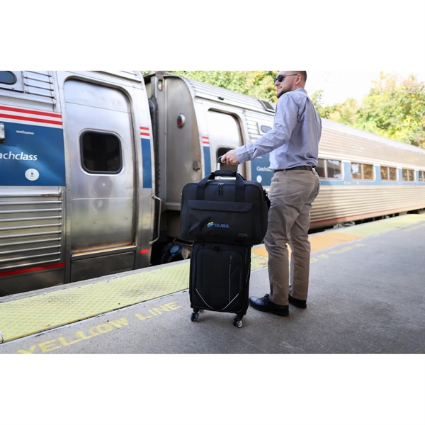 American Tourister® Embark Weekender rPET duffel bag that supports 15" laptop... from ASI 56070 Gemline / Gemline®