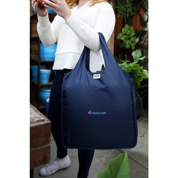 Recycled mini handled tote bag with 23" carrying handles.... from ASI 56070 Gemline / Gemline® RuMe Brandsuite