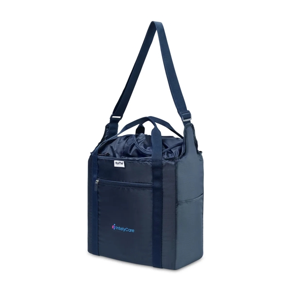 Recycled cinch tote bag with reversible zipper, 16.,25" handles and 50"... from ASI 56070 Gemline / Gemline® RuMe Brandsuite