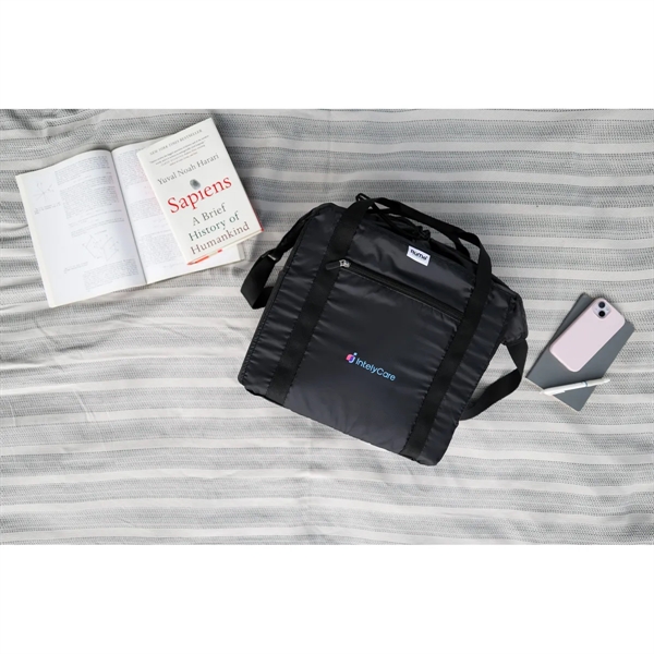 Recycled cinch tote bag with reversible zipper, 16.,25" handles and 50"... from ASI 56070 Gemline / Gemline® RuMe Brandsuite