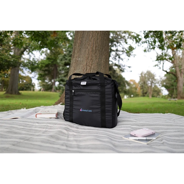 Recycled cinch tote bag with reversible zipper, 16.,25" handles and 50"... from ASI 56070 Gemline / Gemline® RuMe Brandsuite