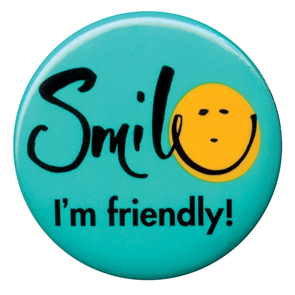 Round 1 3/4" 2-piece button with standard safety pin back.... from ASI 53408 Express-A-Button / Express-A-Button Samco