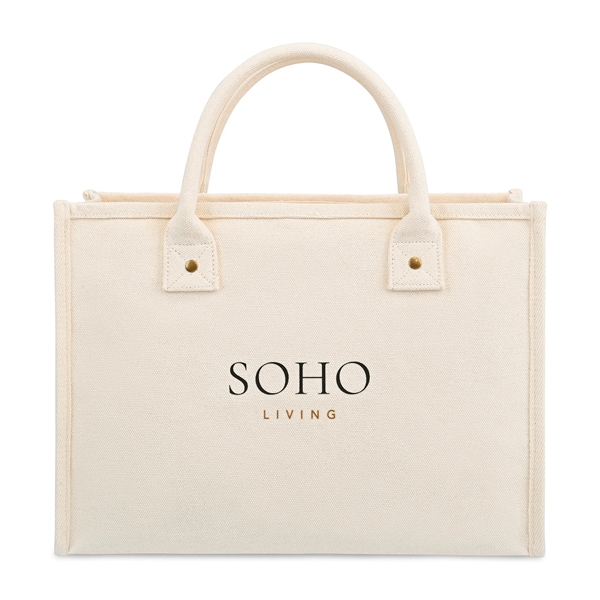 Market Street structured cotton canvas handled tote bag.... from ASI 56070 Gemline / Gemline®