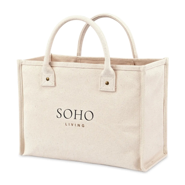 Market Street structured cotton canvas handled tote bag.... from ASI 56070 Gemline / Gemline®