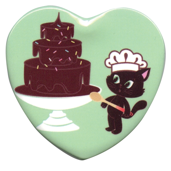 Heart shaped button 2 1/4" with a standard safety pin back.... from ASI 53408 Express-A-Button / Express-A-Button Samco