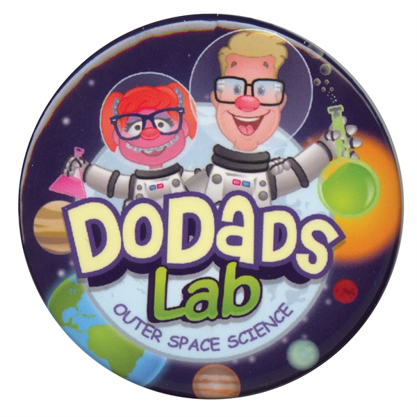 Celluloid 3" round button with standard safety pin back.... from ASI 53408 Express-A-Button / Express-A-Button Samco